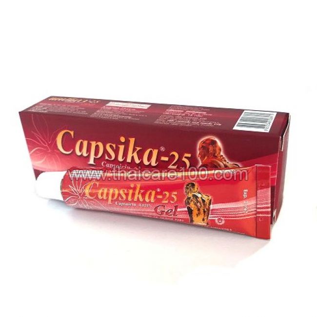 Обезболивающий гель с капсаицином Capsika-25 Gel купить по цене 669 р.